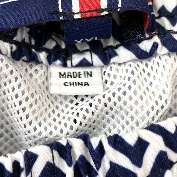 Soul of London Swim Shorts Men's size XXL Board Shorts Bathing Suit Blue White - Picture 7 of 10